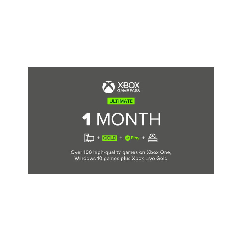 Xbox Game Pass Ultimate 1 Mois – Jouez Sans Limites sur Console, PC et Cloud Xbox Game Pass Ultimate 1 Mois – Jouez Sans Limites sur Console, PC et Cloud