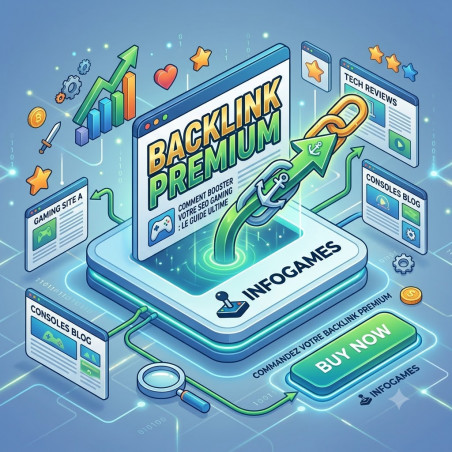 Achat Backlink Premium Gaming & Tech - Netlinking DoFollow